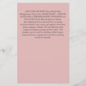 Meisjes Baby shower Elephant Flyer (Achterkant)