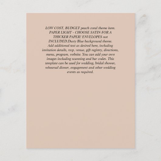 Meisjes Baby shower Elephant Flyer (Achterkant)