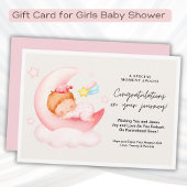 Meisjes Baby shower Gefeliciteerd Gift Kaart