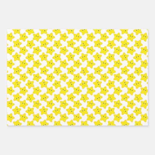 Meisjes Baby shower-overlooppapierset van 3 Inpakpapier Vel (Voorkant 3)