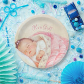 Meisjes  Baby shower Papieren Bordje (Feest)