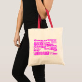 Meisjes Badminton : Roze grootste Badminton-speler Tote Bag (Voorkant (product))