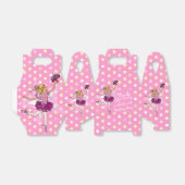 Meisjes Ballerina 6e verjaardagsfeestje bedankt ge Bedankdoosjes (Uitgevouwen)