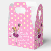 Meisjes Ballerina 6e verjaardagsfeestje bedankt ge Bedankdoosjes (Geopend)