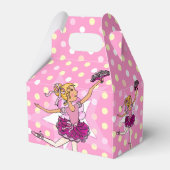 Meisjes Ballerina 9e verjaardagsfeestje bedankt ge Bedankdoosjes (Achterkant)