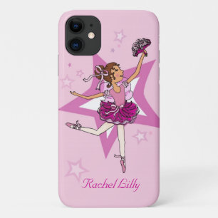 Meisjes ballerina donker haar genaamd Case-Mate iPhone case