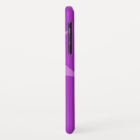 Meisjes ballerina paarse rode haarnaam Case-Mate iPhone case (Achterkant/links)