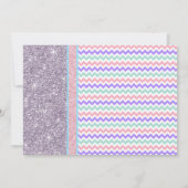 Meisjes Ballerina verjaardagsfeestje uitnodiging (Achterkant)