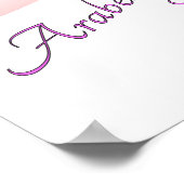 Meisjes Ballet Dance gepersonaliseerd Poster (Hoek)