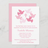 Meisjes baptisme Baby Dedicatie Eerste Heilige Com Kaart (Voorkant / Achterkant)