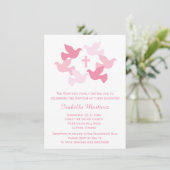 Meisjes baptisme Baby Dedicatie Eerste Heilige Com Kaart (Staand voorkant)