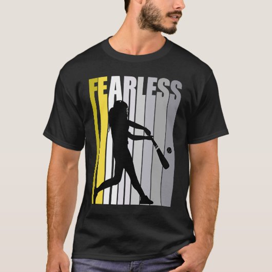 Meisjes Baseball Fierce Courage Strong Fierce Grap T-shirt (Voorkant)