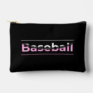 Meisjes Baseball - Roze geometrische typografie Etui