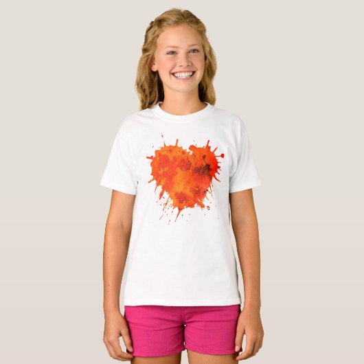 Meisjes' Basic T-Shirt (Voorkant volledig)