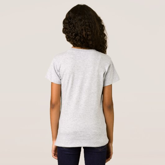 Meisjes' Basic T-Shirt (Achterkant volledig)