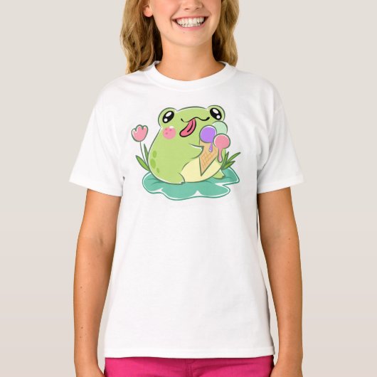 Meisjes' Basic T-Shirt (Voorkant)