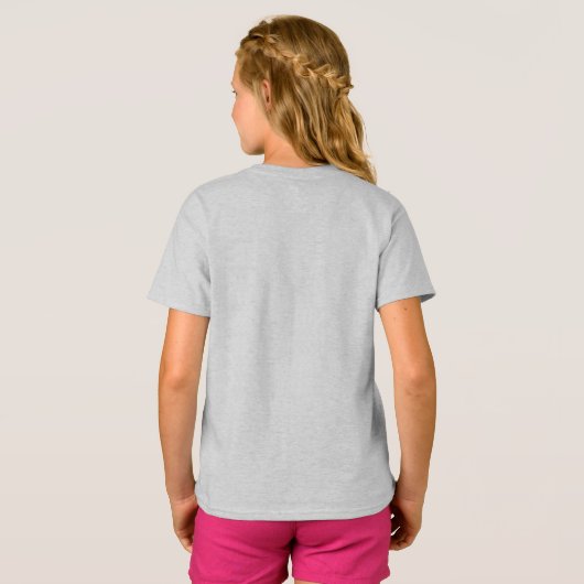 Meisjes' Basic T-Shirt (Achterkant volledig)
