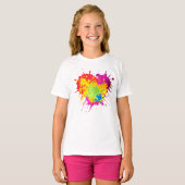 Meisjes' Basic T-Shirt (Voorkant volledig)