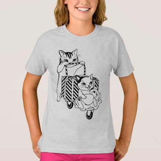 Meisjes' Basic T-Shirt (Voorkant)