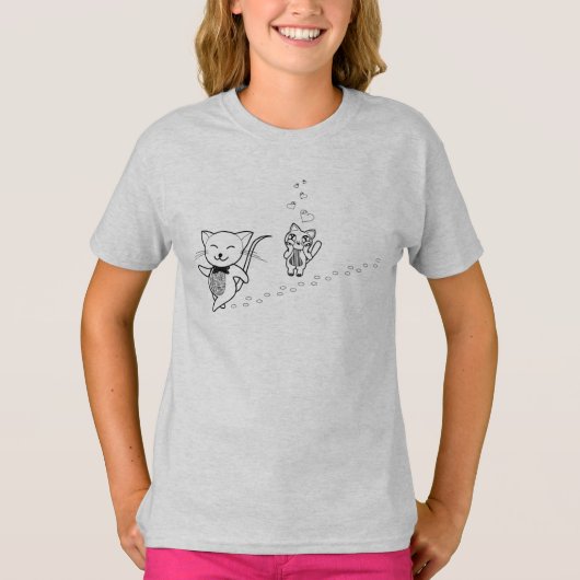 Meisjes' Basic T-Shirt (Voorkant)