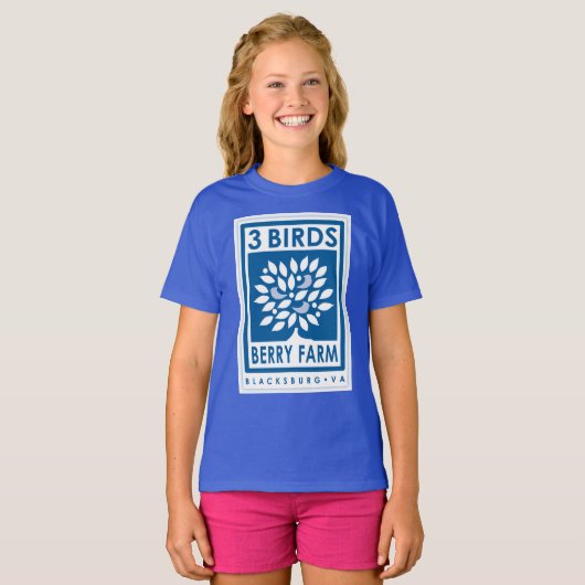 Meisjes' Basic T-Shirt (Voorkant volledig)