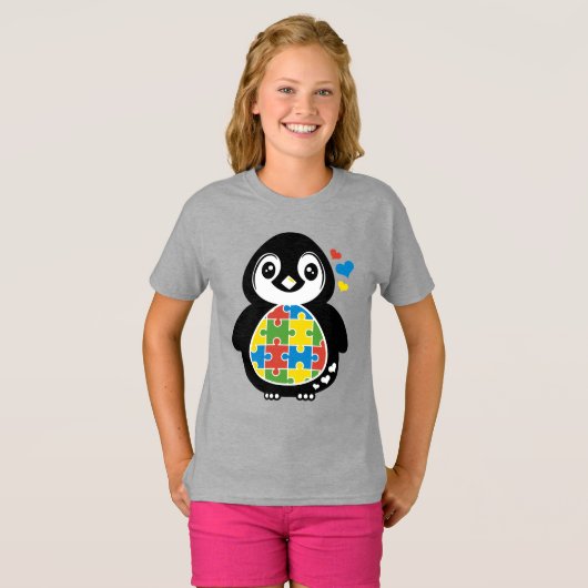 Meisjes' Basic T-Shirt (Voorkant volledig)