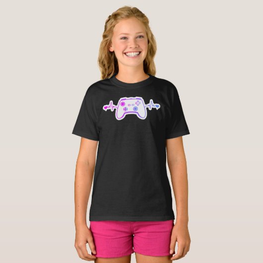Meisjes' Basic T-Shirt (Voorkant volledig)