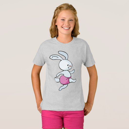 Meisjes' Basic T-Shirt (Voorkant volledig)