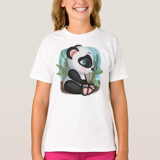 Meisjes' Basic T-Shirt (Voorkant)
