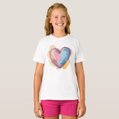 Meisjes' Basic T-Shirt (Voorkant volledig)