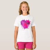Meisjes' Basic T-Shirt (Voorkant volledig)