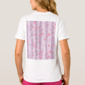 Meisjes Basic T-Shirt – Vlindertuin (Achterkant)