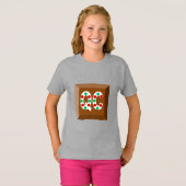 Meisjes Basis T-shirt CHOCOLADE QUEBEC (Voorkant volledig)