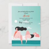 Meisjes Basken in de zon Uitnodiging (Voorkant)