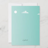 Meisjes Basken in de zon Uitnodiging (Achterkant)