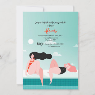 Meisjes Basken in de zon Uitnodiging