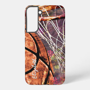 meisjes basketbal gepersonaliseerde sportcadeaus samsung galaxy hoesje