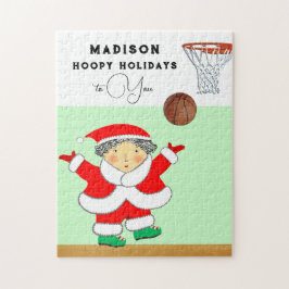 Meisjes Basketbal Kerstcadeau Legpuzzel