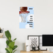 Meisjes Basketbal Poster (Thuiskantoor)