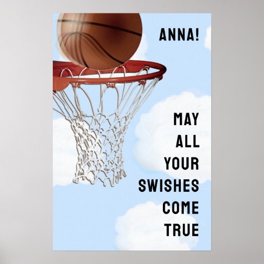 Meisjes Basketbal Poster (Voorkant)