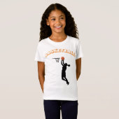 Meisjes Basketbal Shoot Hoops T-shirt (Voorkant volledig)