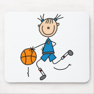 Meisjes Basketbal Speler T-shirts en Cadeaus Muismat