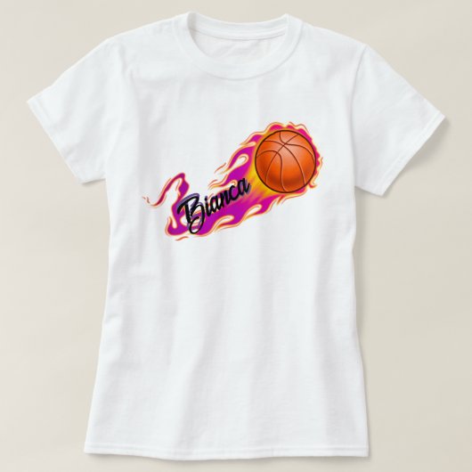 Meisjes basketbal T-shirt (Design voorkant)