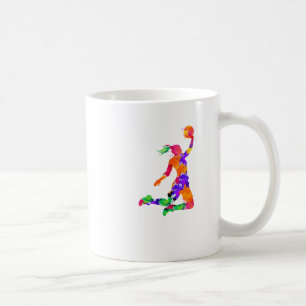 Meisjes basketbal voor basketbal fan en basketbal koffiemok