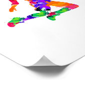 Meisjes basketbal voor basketbal fan en basketbal poster (Hoek)