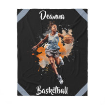 Meisjes Basketbal Waterverf gepersonaliseerd