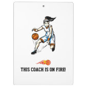 Meisjes Basketball Coach's klembord (Achterkant)