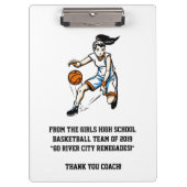 Meisjes Basketball Coach's klembord (Voorkant)