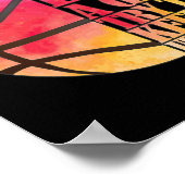 Meisjes Basketball Gift- Speel als een meisje Poster (Hoek)