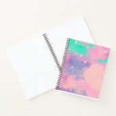 Meisjes Basketball met Waterverf achtergrond meisj Notitieboek (Binnen)